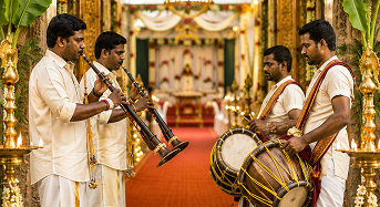Serving traditional South Indian meals