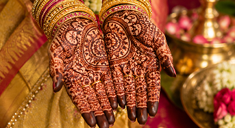 Marigold flower strings decoration