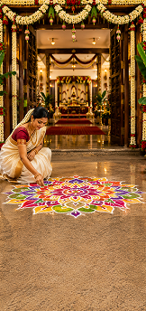 Traditional Kolam Decoration